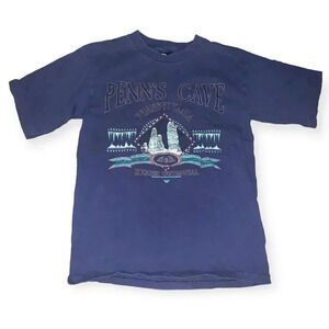 Navy Blue Penns Cave vintage T-shirt